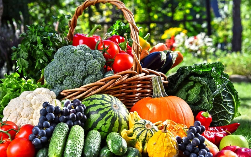 Получите энергию свежих овощей и фруктов