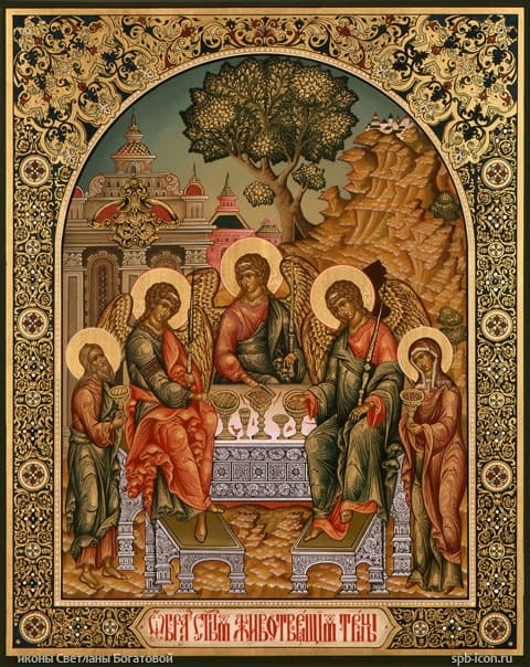 Икона Святой Троицы фото