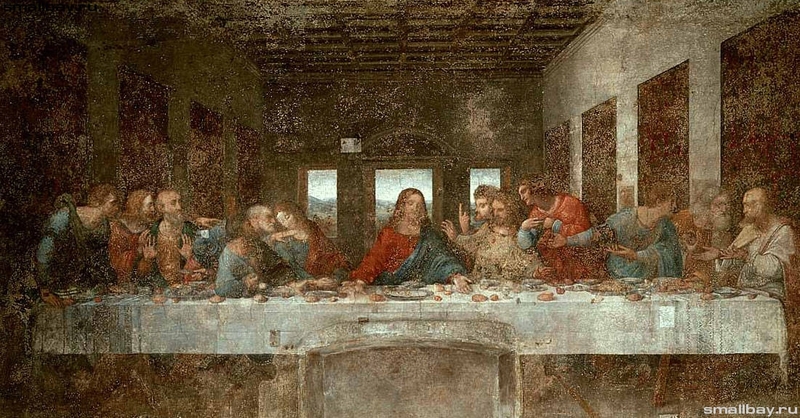 Фреска Да Винчи «Тайная вечеря» фото