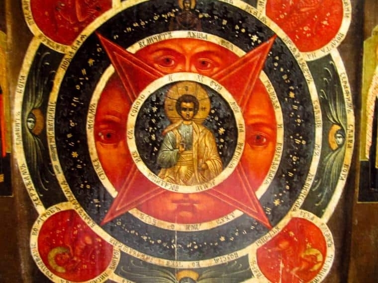 Центральная фигура на иконе — Иисус Христос