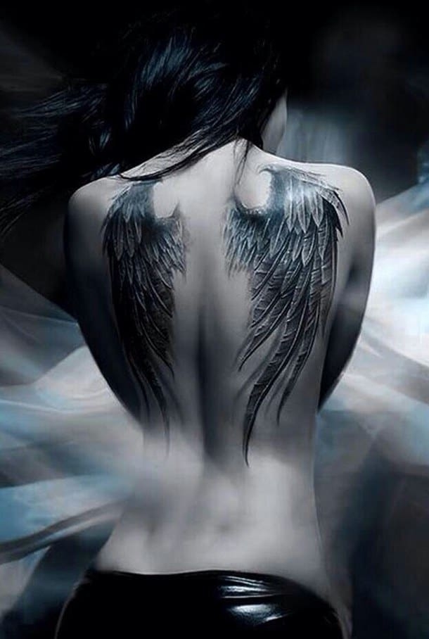 Татуировка крылья падших ангелов