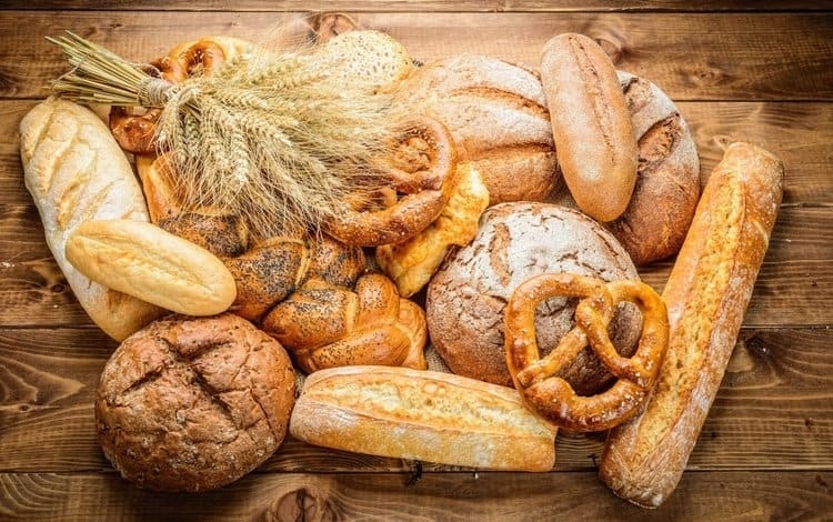 Разные виды хлебных изделий