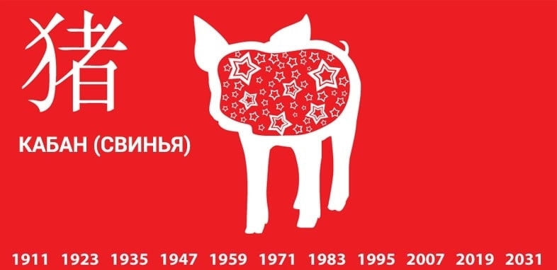 1995 год какого животного по восточному календарю