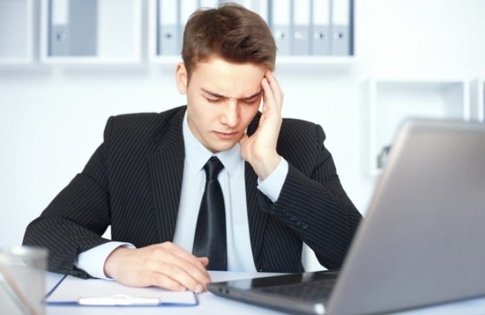 На работе